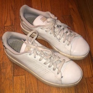 Casual white adidas sneakers size 8